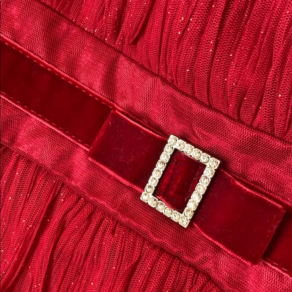 Red Dress w/Ruffles & Sparkles/Girls’ Sz. 5